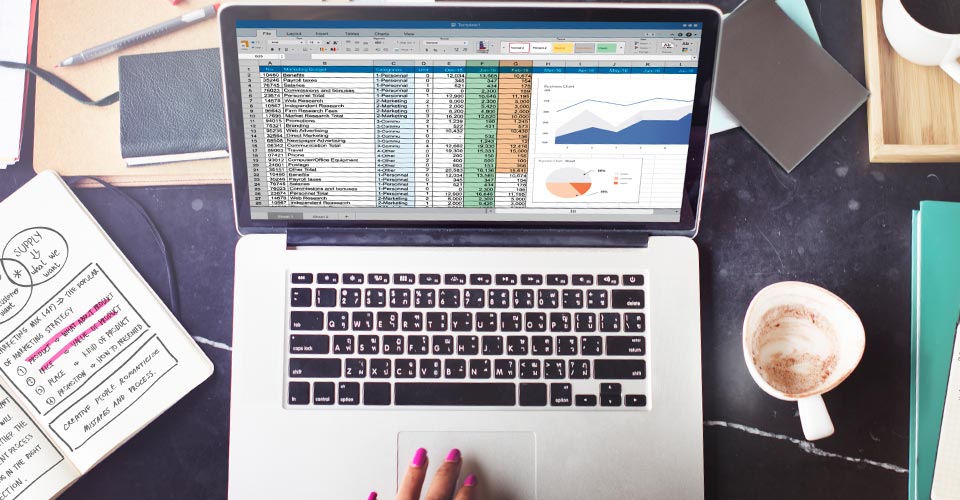organizar as finanças