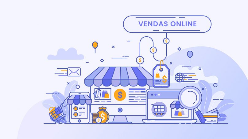 venda de produtos em lojas virtuais por meio de links de pagamento.