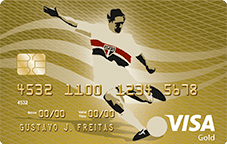 Cartão de Crédito Bradesco São Paulo Futebol Clube Visa Gold