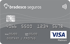 Cartão de Crédito Bradesco Seguros Visa Platinum