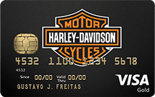 Cartão de Crédito Harley-Davidson® Visa Gold
