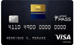 Cartão de Crédito Itaú Personnalité LATAM Pass Visa Infinite