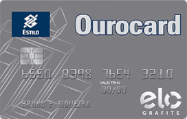 Cartão de Crédito Ourocard Estilo Elo Grafite