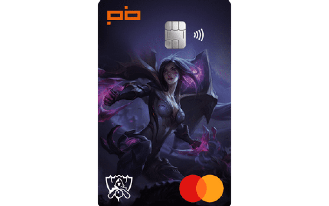 Cartão de Crédito Player's Bank LoL Kai'Sa Mastercard Platinum