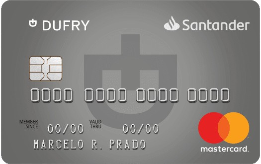Cartão de Crédito Santander Dufry Platinum Mastercard
