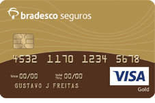 Cartão de Crédito Bradesco Seguros Visa Gold