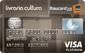 Cartão de Crédito Livraria Cultura Itaú 2.0 Platinum Visa