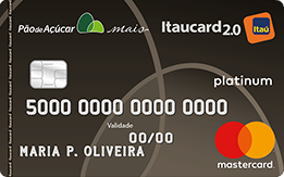 Cartão de Crédito Pão de Açúcar Itaú Platinum Mastercard