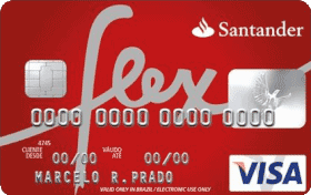 Cartão de Crédito Santander Flex Visa Internacional