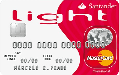 Cartão de Crédito Santander Light Mastercard®