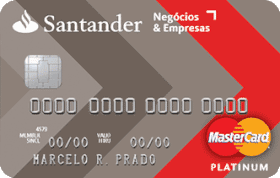 Cartão de Crédito Santander Negócios & Empresas Platinum