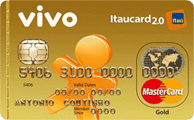 Cartão de Crédito VIVO Itaú 2.0 Gold MC Pós