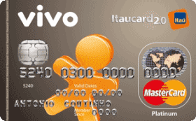 Cartão de Crédito VIVO Itaú 2.0 Platinum Mastercard Pré