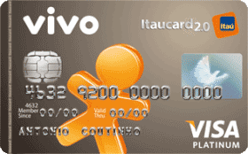 Cartão de Crédito VIVO Itaú 2.0 Platinum Visa Pós